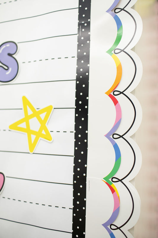 Oh Happy Day Bright Rainbow Bulletin Board Border | School Days