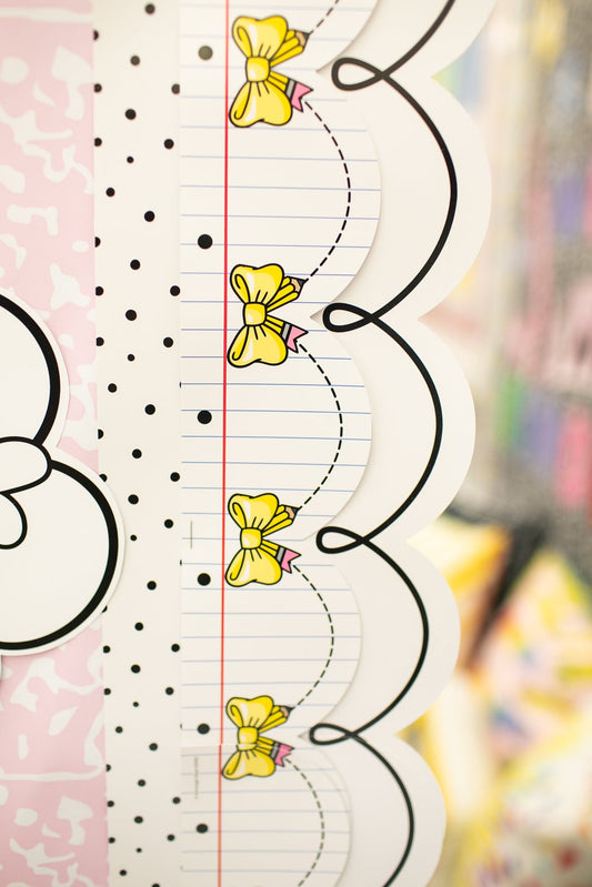 Study Hall Pencil Bows Bulletin Board Border | School Days
