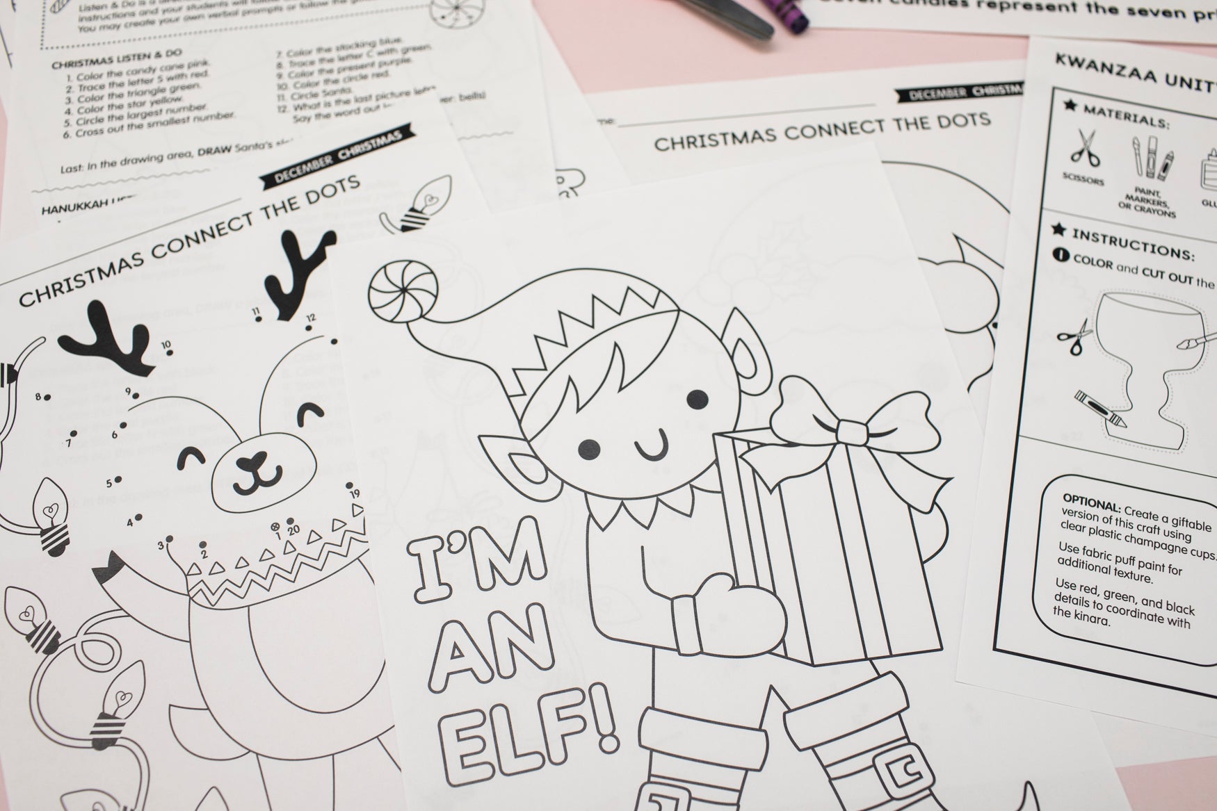 Printable December Holidays Around the World Party Pack