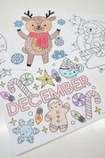 Load image into Gallery viewer, Free Printable December Coloring Pages Pack 2
