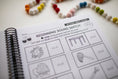 Load image into Gallery viewer, Educational worksheet titled 'Beginning Sound Match' with pictures and letter outlines on a white surface.
