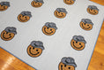 Load image into Gallery viewer, Smiley Cowboy Sit Spots on Light Blue Classroom Rug by Schoolgirl Style

