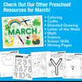Load image into Gallery viewer, Printable Preschool March Daily Pre-Writing Tracing
