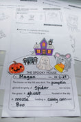 Load image into Gallery viewer, Printable The Spooky House Craftivity

