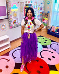 Load image into Gallery viewer, Big Rainbow Smiley Faces Rug Classroom Rug 
