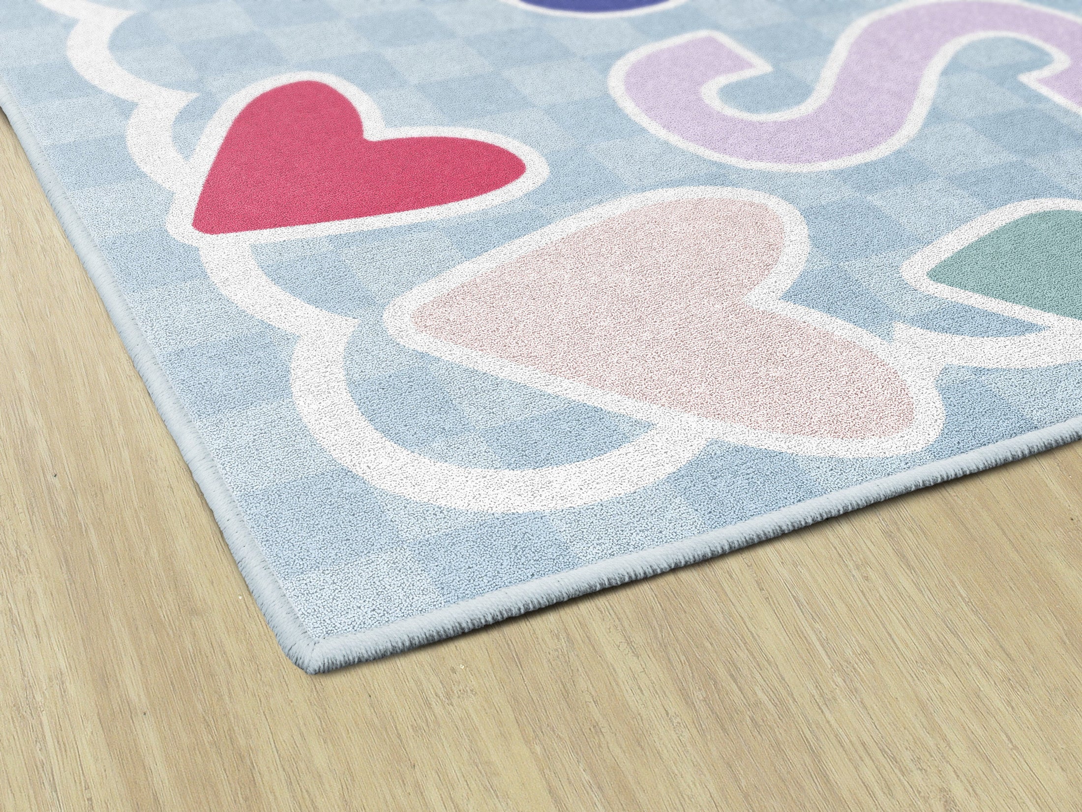 "Sprinkle Kindness" Checkerboard Classroom Rug by Schoolgirl Style