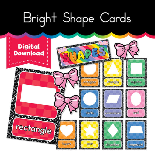 Bright Shape Cards 