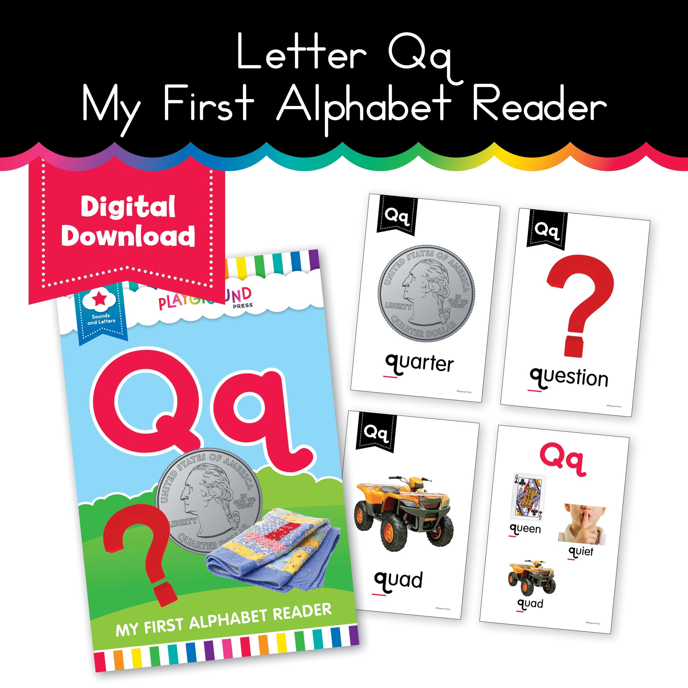 My first alphabet reader letter Qq