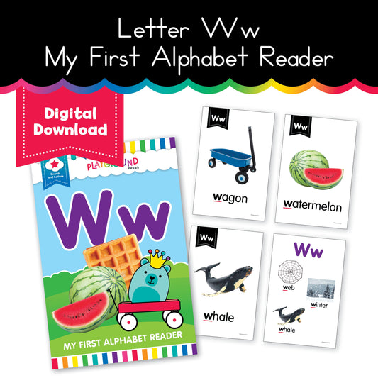 My first alphabet reader letter Ww