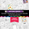 Load image into Gallery viewer, Printable Second Grade October Homeschool Curriculum Bundle
