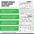 Load image into Gallery viewer, Printable Bridge To Second Grade Daily Mix Digital Summer Workbook
