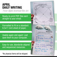 Load image into Gallery viewer, Printable First Grade April Daily Writing

