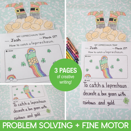 Printable March My Leprechaun Trap Craftivity