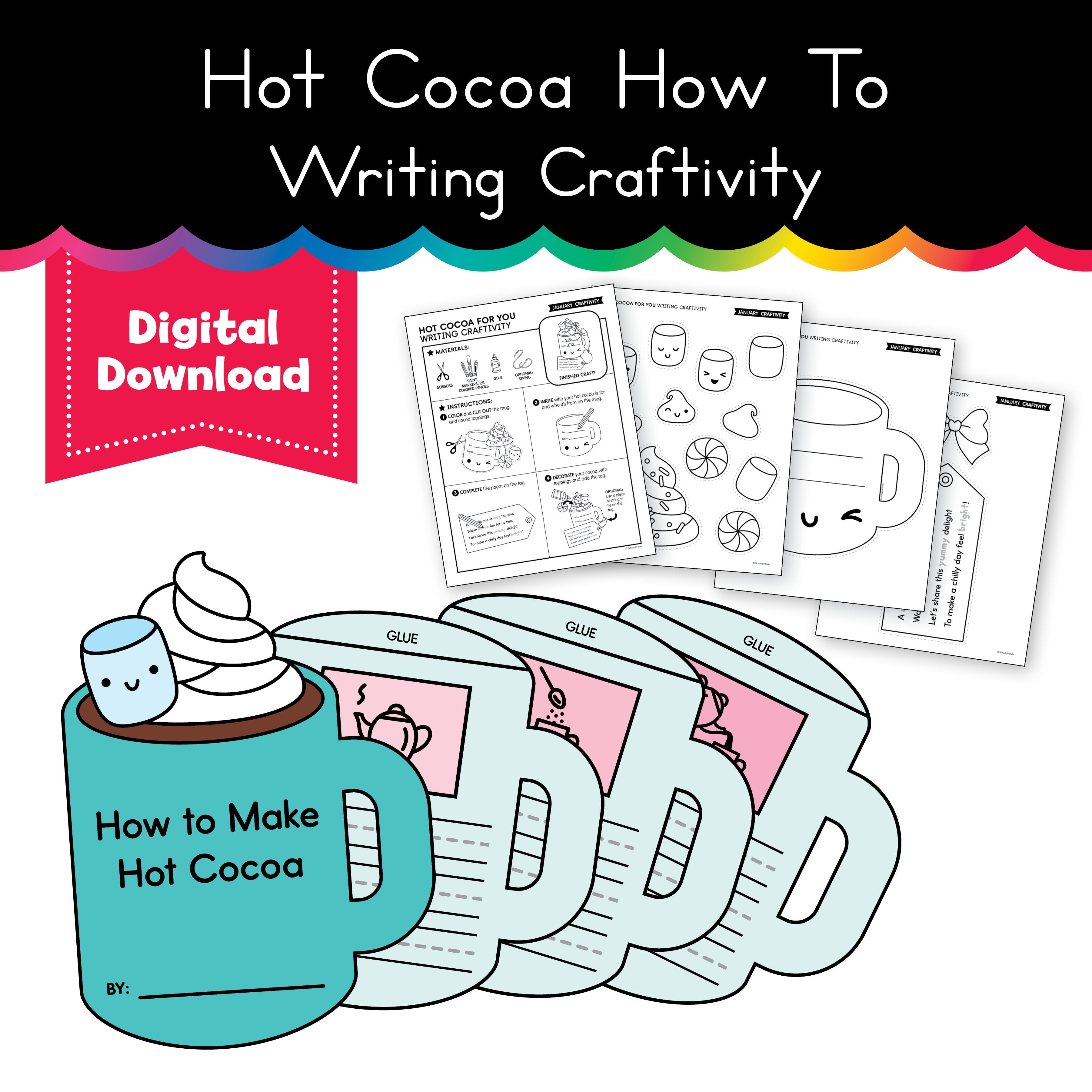 Printable January Hot Cocoa How To Craftivity