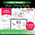 Load image into Gallery viewer, Printable First Grade March Writing Bundle

