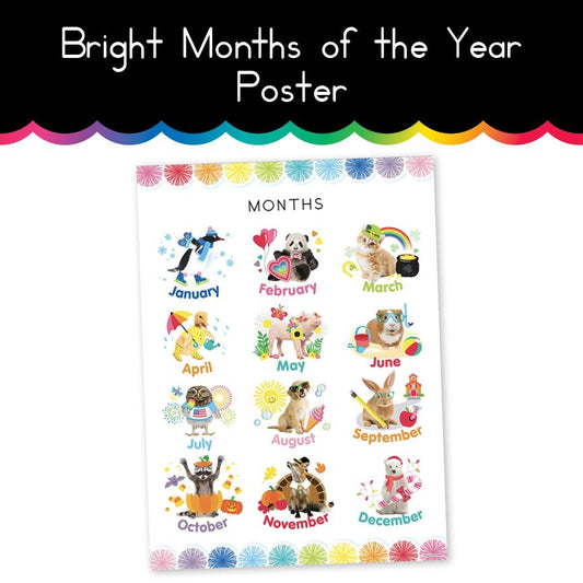 Bright | Months of the Year | Home Learning Poster