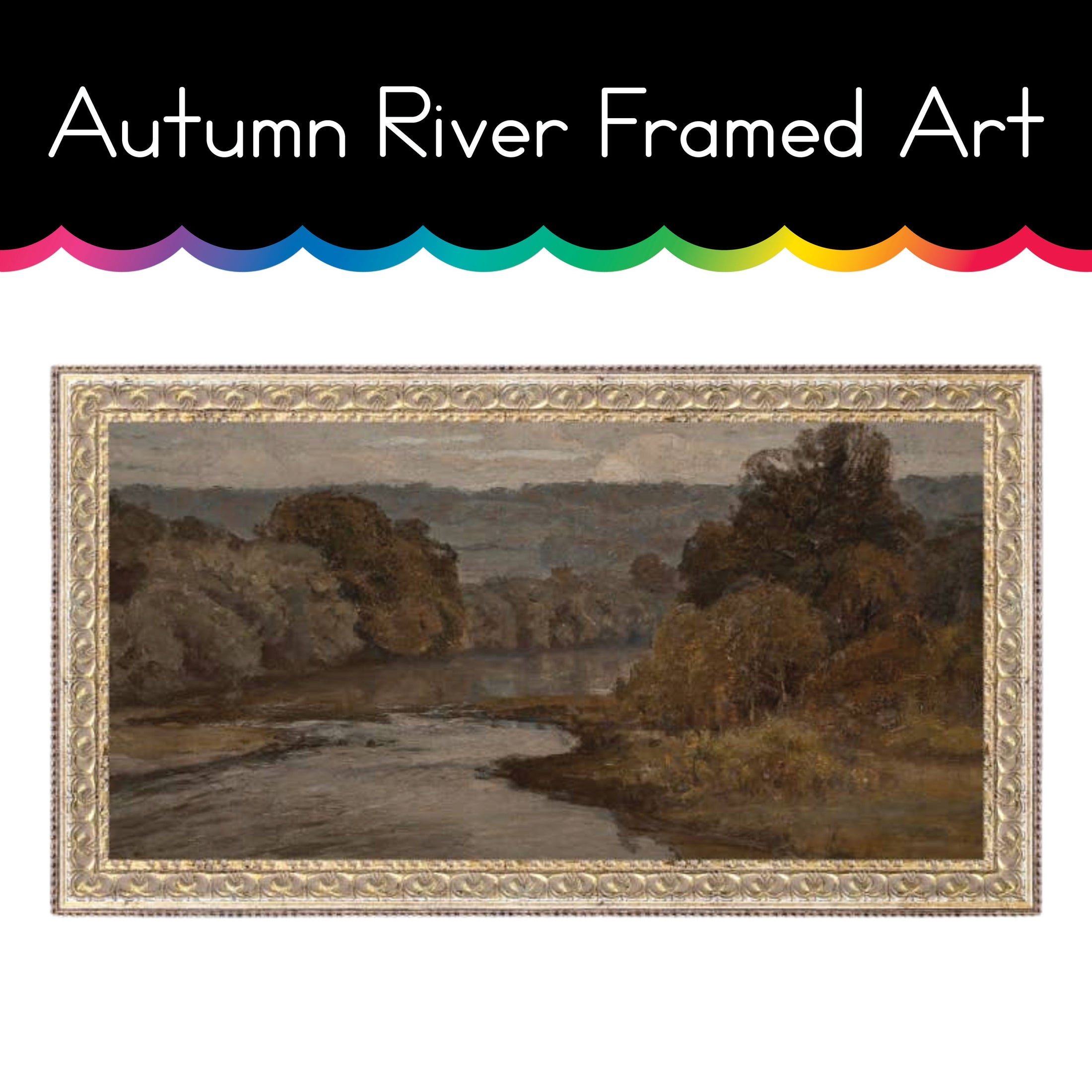 Autumn River Framed Art