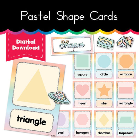 Pastel Shape Cards