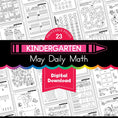 Load image into Gallery viewer, Printable Kindergarten May Daily Math
