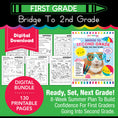 Load image into Gallery viewer, Printable Bridge To Second Grade Digital Summer Workbook
