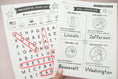 Load image into Gallery viewer, Printable February President's Day Activity Pack
