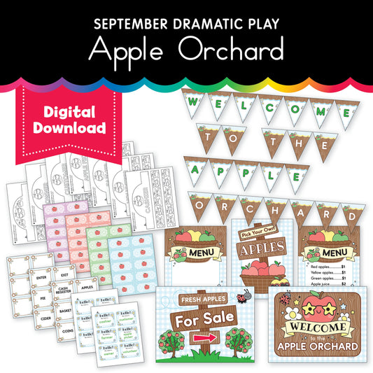 Preschool September Dramatic Play Apple Orchard