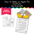 Load image into Gallery viewer, How to Make an Apple Pie Craftivity
