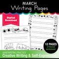Load image into Gallery viewer, Printable March Writing Pages
