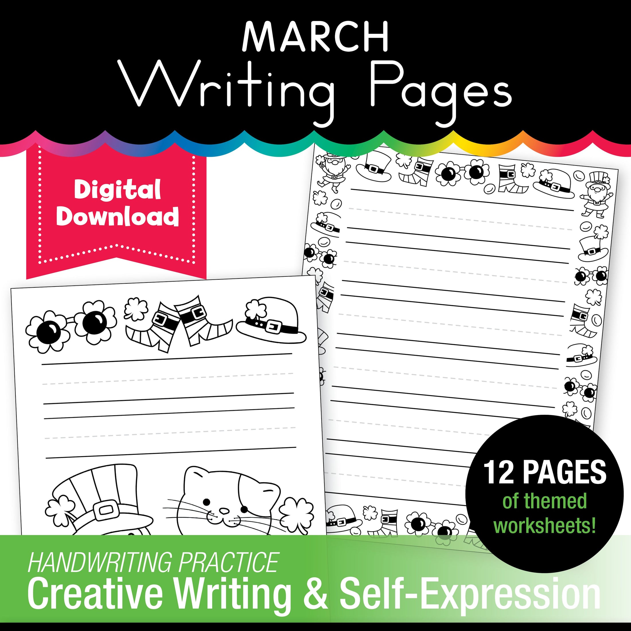 Printable March Writing Pages