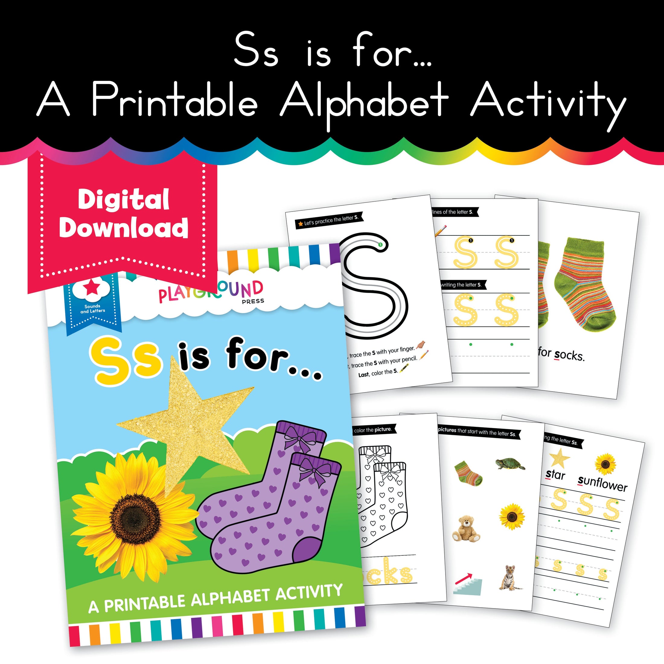 S.T.A.R. Reading: Ss is For... A Printable Alphabet Activity - Book 3