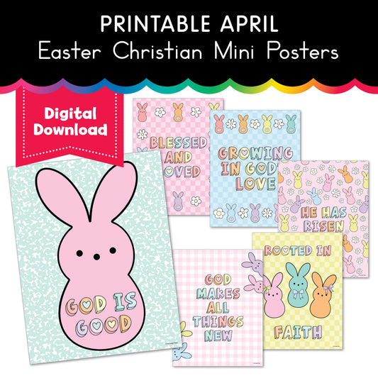 Printable Spring Easter Christian Mini Posters