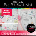 Load image into Gallery viewer, Printable February Pen Pal Snail Mail
