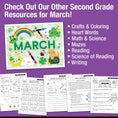 Load image into Gallery viewer, Printable Second Grade March Daily Morning Work
