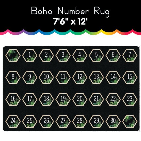 Boho Number Spots Rug