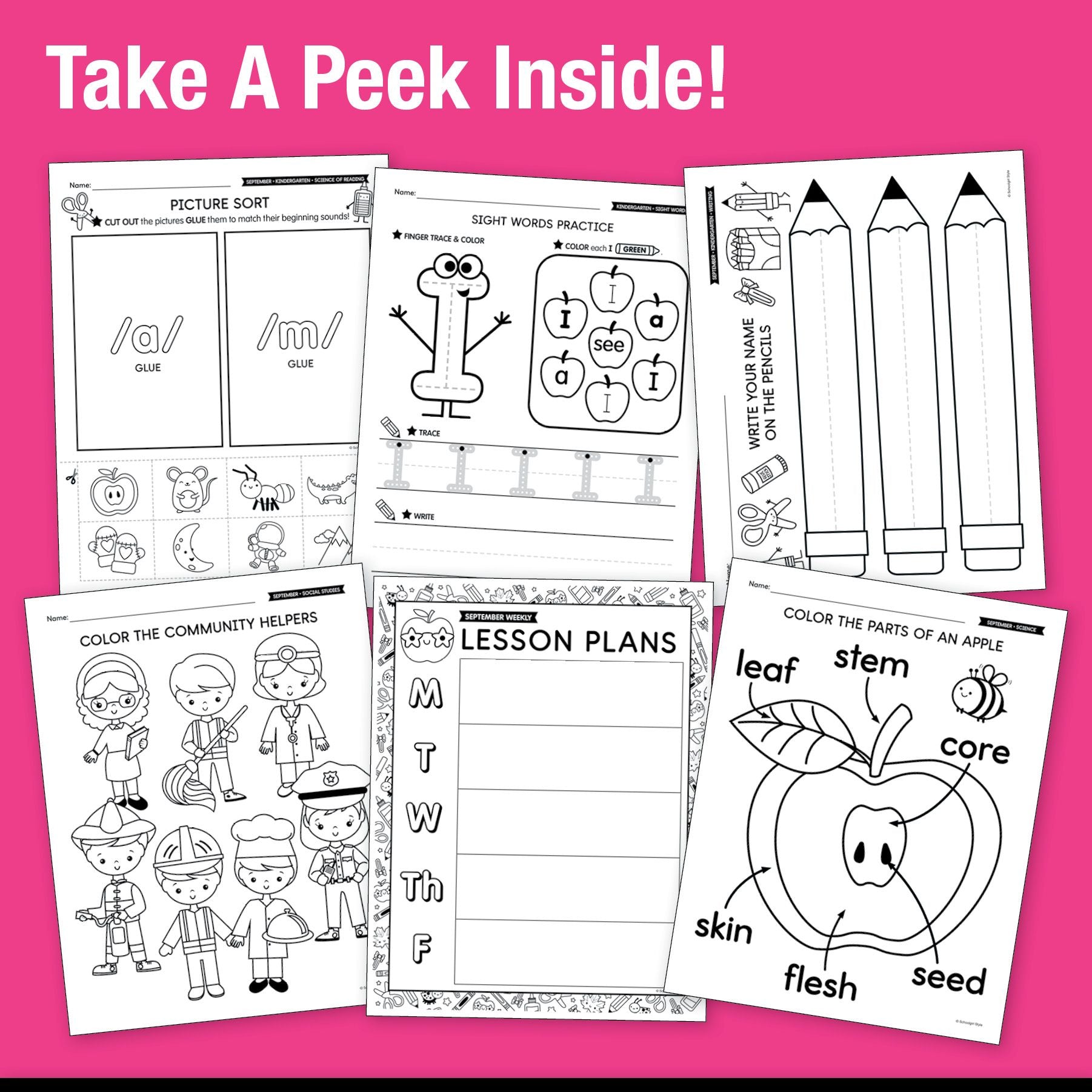 The Big Book of September Learning Kindergarten