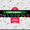 Load image into Gallery viewer, Printable Bridge To Second Grade Daily Mix Digital Summer Workbook
