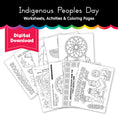 Load image into Gallery viewer, Printable Indigenous Peoples Day Worksheets, Activities and Coloring Pages
