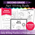 Load image into Gallery viewer, Printable Second Grade April Writing Bundle

