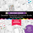 Load image into Gallery viewer, Printable Second Grade December Homeschool Curriculum Bundle

