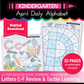 Load image into Gallery viewer, Printable Kindergarten April Daily Alphabet
