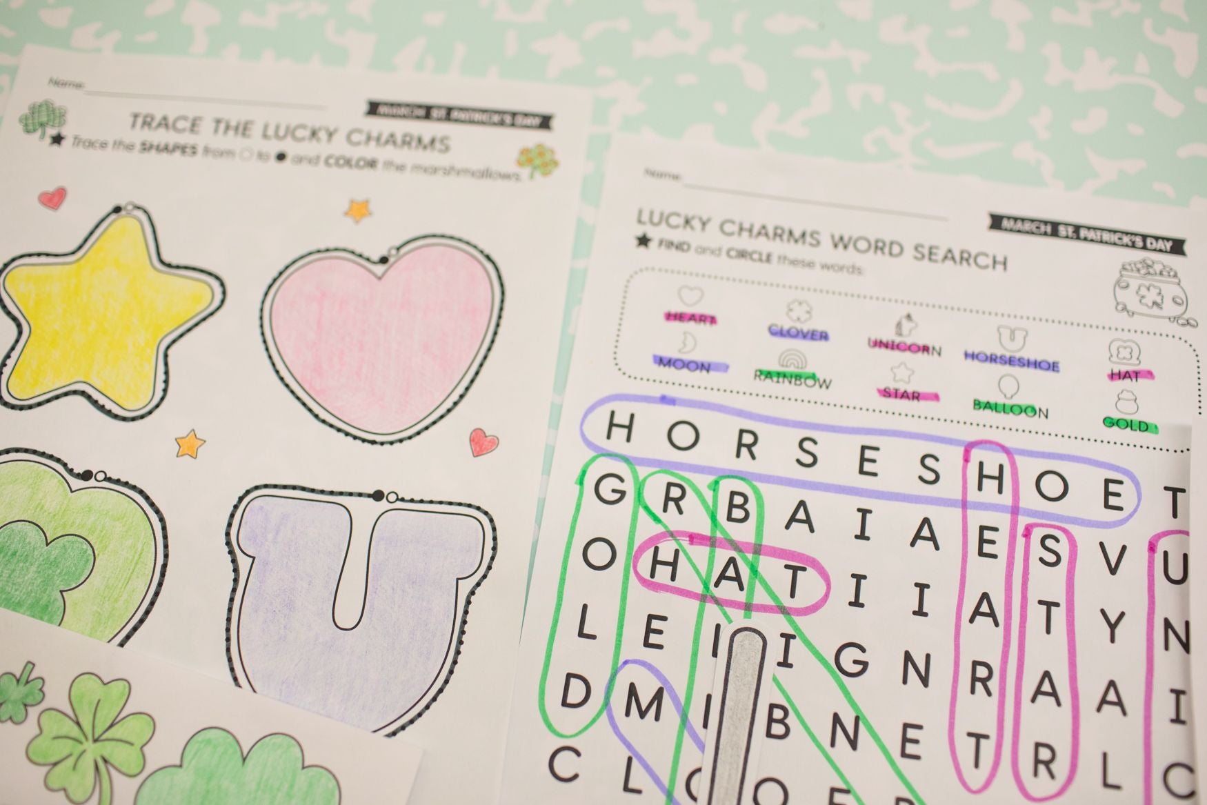 Printable March St. Patrick's Day Activity Pack