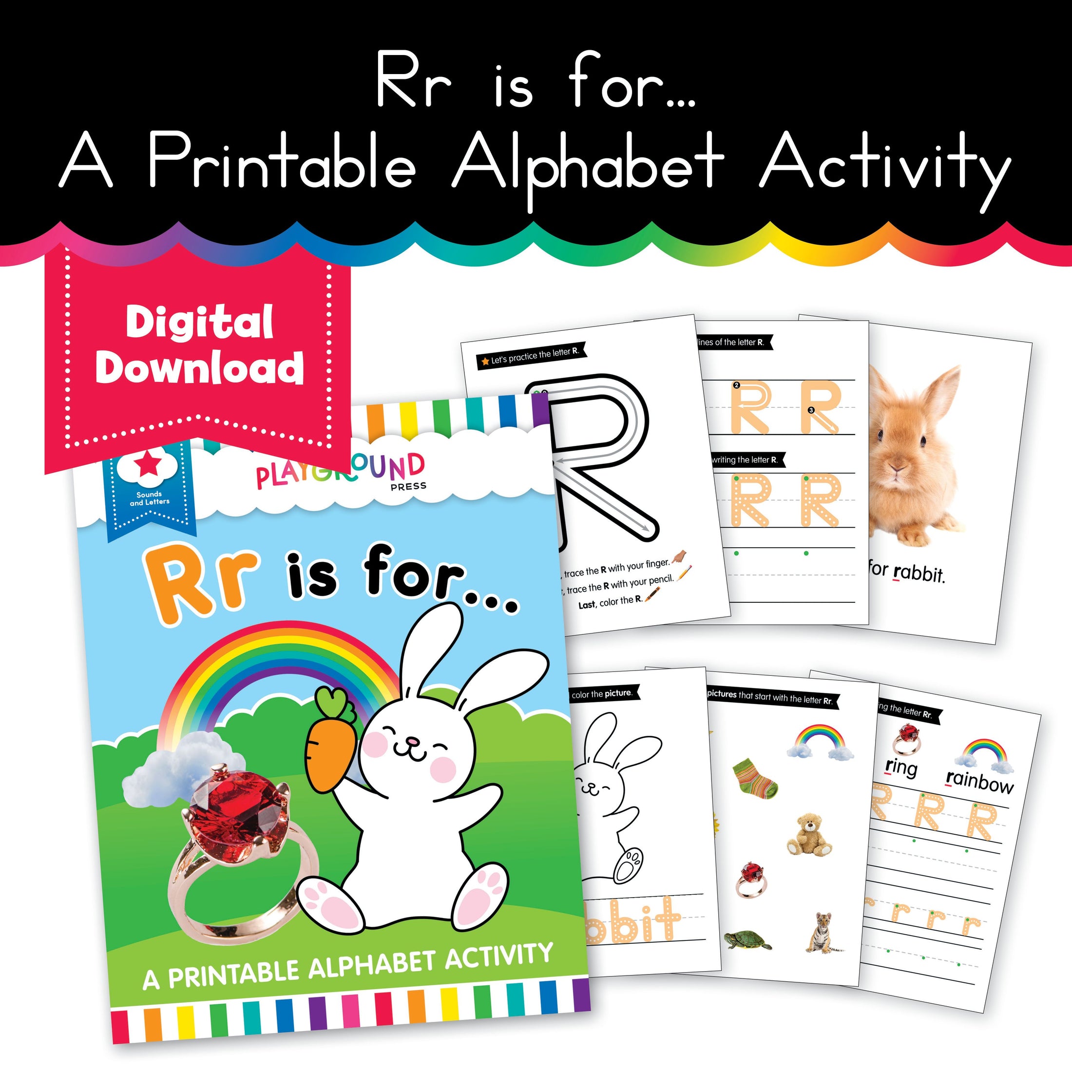 S.T.A.R. Reading: Rr is For... A Printable Alphabet Activity - Book 3