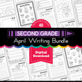 Load image into Gallery viewer, Printable Second Grade April Writing Bundle
