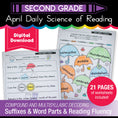 Load image into Gallery viewer, Printable Second Grade April Daily Science of Reading
