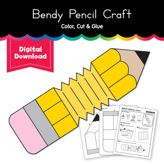 September Bendy Pencil Craft