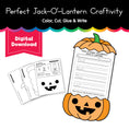 Load image into Gallery viewer, Printable Perfect Jack-O'-Lantern Craftivity
