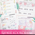 Load image into Gallery viewer, Printable Kindergarten February Daily Sight Words
