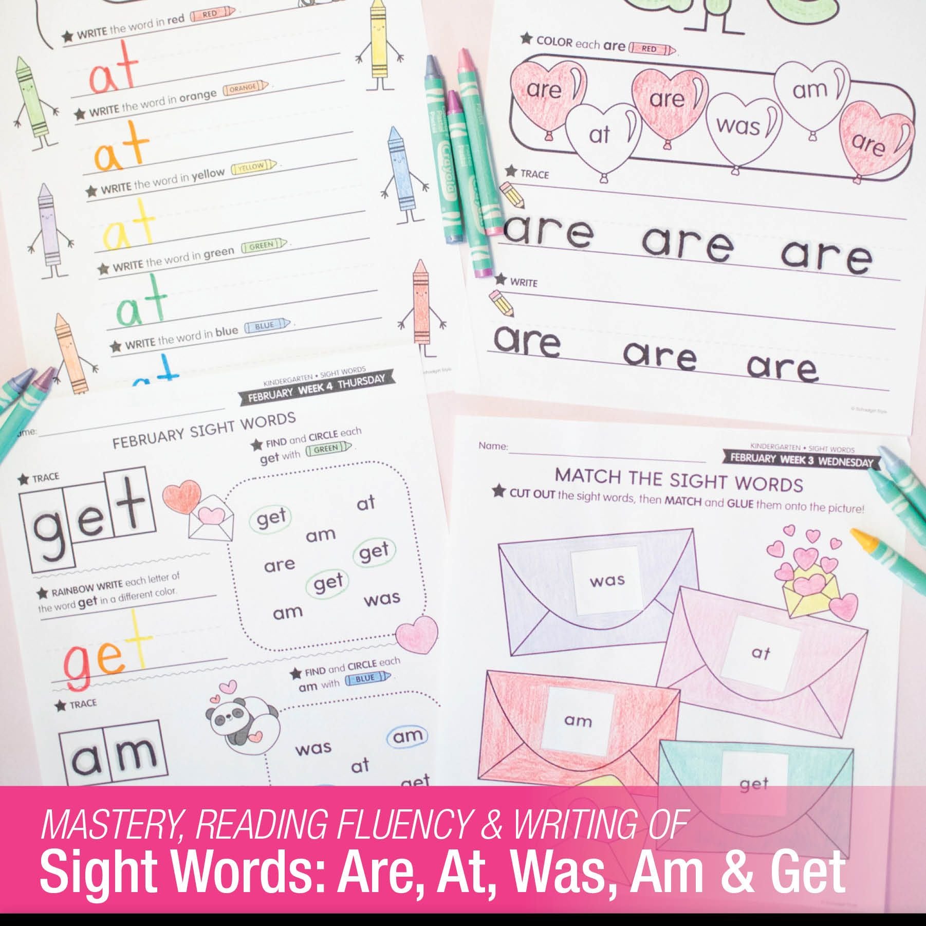 Printable Kindergarten February Daily Sight Words