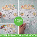Load image into Gallery viewer, Printable March Pot of Gold Name Writing Craftivity

