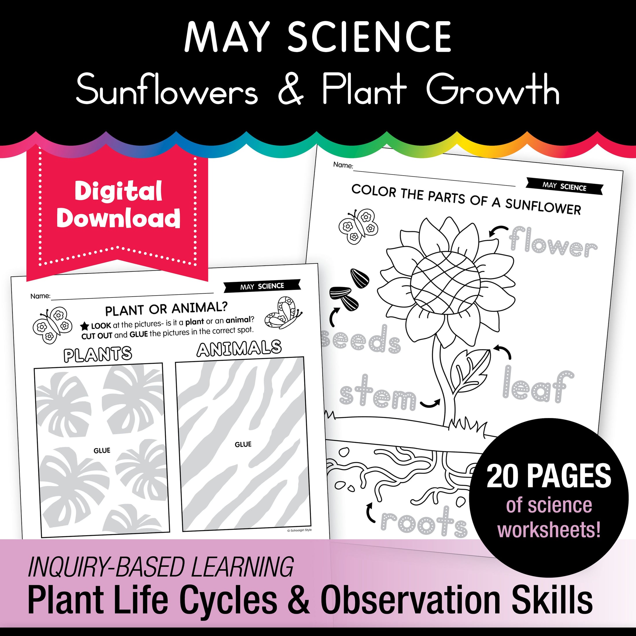 Printable May Science Activities